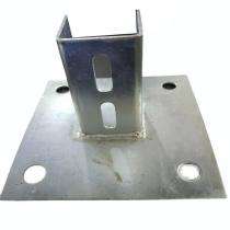 SGE 300 mm Adjustable Base Plate 0030-20 Mild Steel Galvanized 36 mm 150 x 150 mm_0