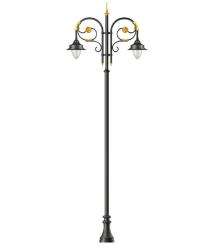Hakke Mild Steel 10 m Black Decorative Light Poles_0