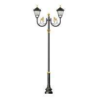 Hakke Mild Steel 10 m Black Decorative Light Poles_0