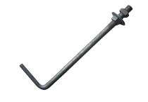 Varun M33 Mild Steel Foundation Bolts L Shape 100 mm_0