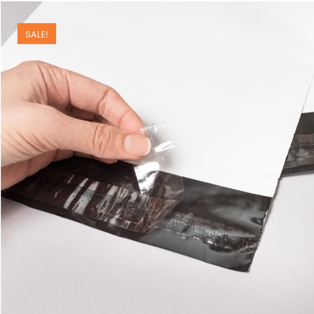 HDPE Plain Courier cover With Pod Packaging Bag_2