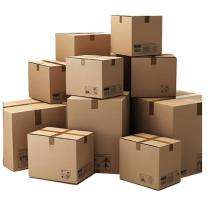 Pranav 5 Ply 24 x 24 x 18 inch 32 - 45 kg Brown Corrugated Boxes_0