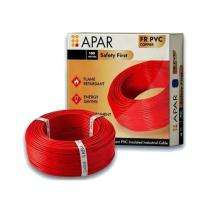 APAR 2.5 sqmm FR PVC Electric Wire Red 100 m_0