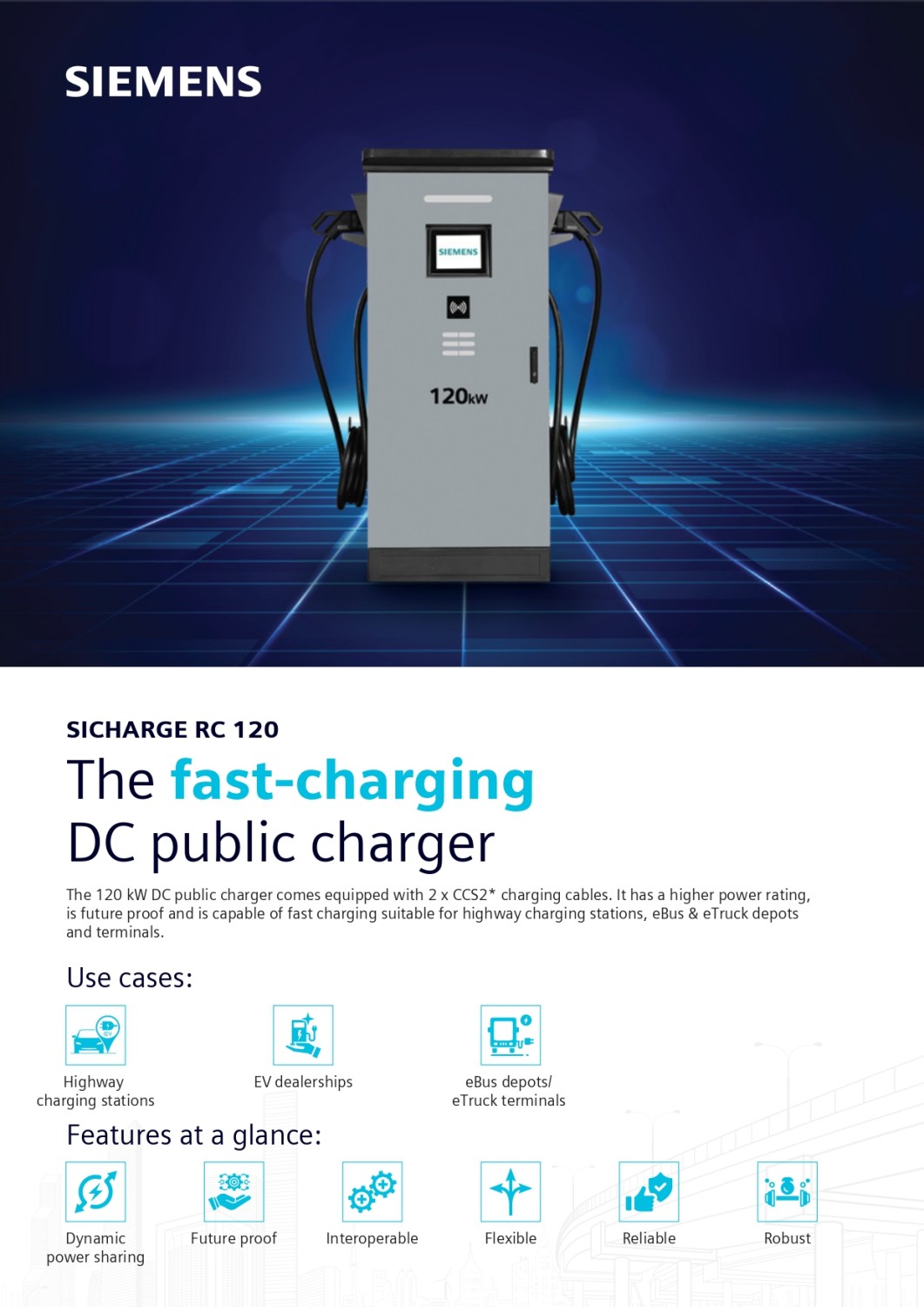 SIEMENS Outdoor EV Charging Outlet SICHARGE RC 120_1