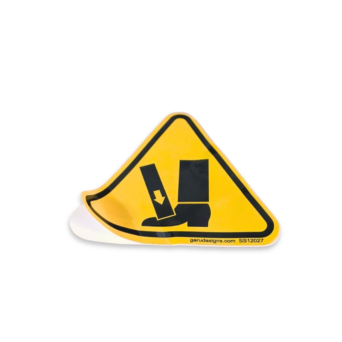 Garuda Signs Industrial Caution and Warning Vinyl Self Adhesive Label 65 x 65 mm Yellow_2