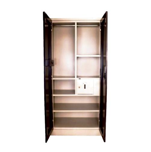 Raagee Steel 1.5 ft Brown Almirah_1