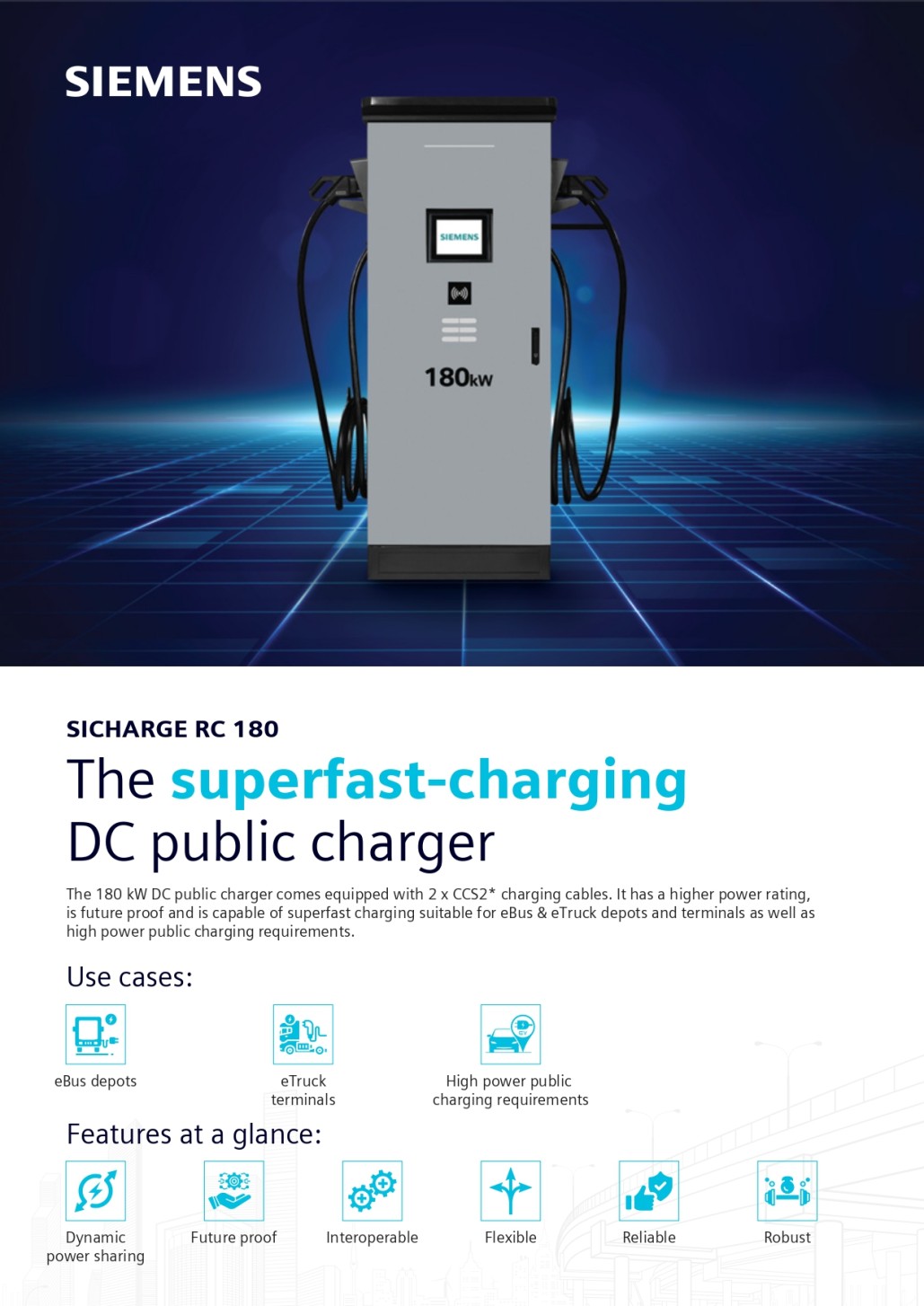 SIEMENS Outdoor EV Charging Outlet SICHARGE RC 180_1