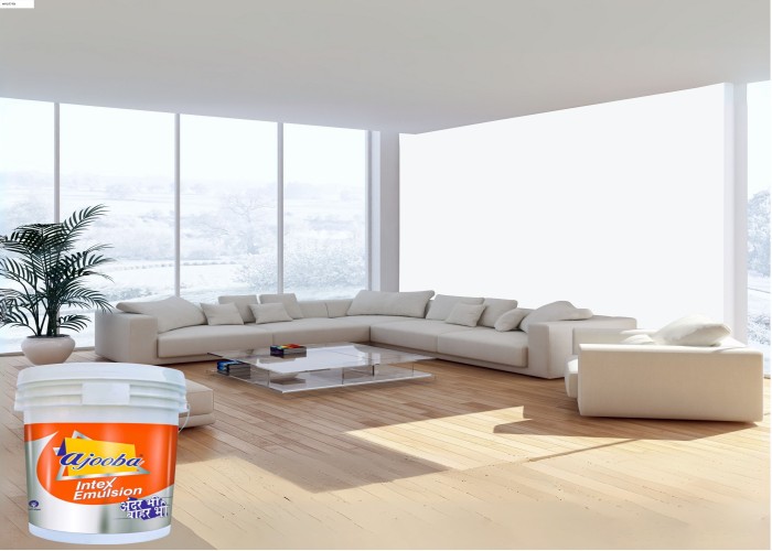 Ajooba White Interior Emulsion Paints 1 L_1