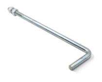 TAF 10 mm Mild Steel Foundation Bolts L 100 mm_0