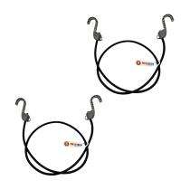 MotoTech Polyester Grappler Bungee 8 mm Ropes Black_0