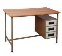 MAC Executive Office Tables Brown Stainless Steel_0