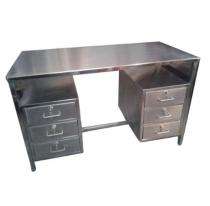 VFD Counter Office Tables Silver Mild Steel_0
