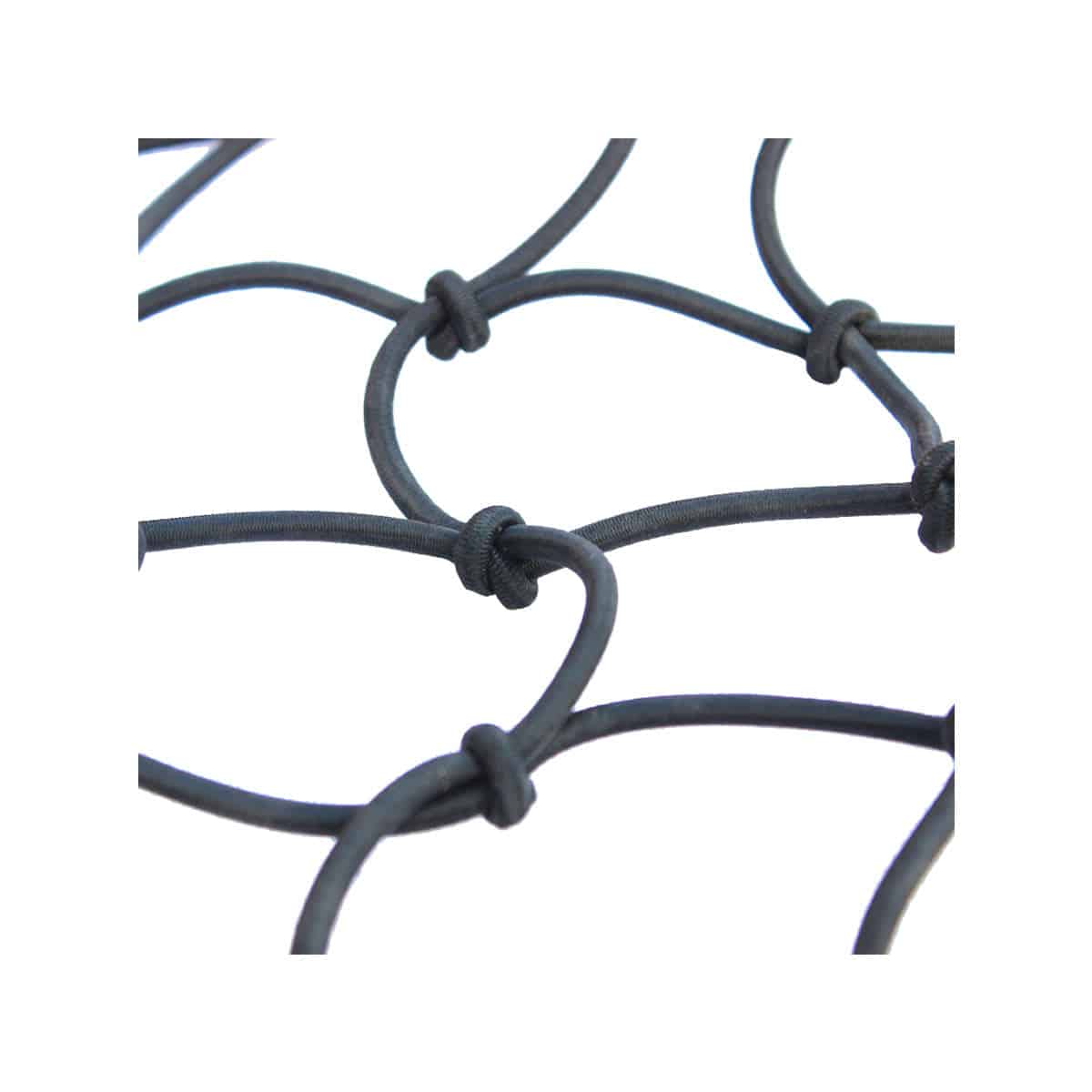 MotoTech Rubber Elastic Flexi Hook Bungee Net 4 mm Ropes Black_2