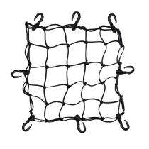 MotoTech Rubber Elastic Flexi Hook Bungee Net 4 mm Ropes Black_0