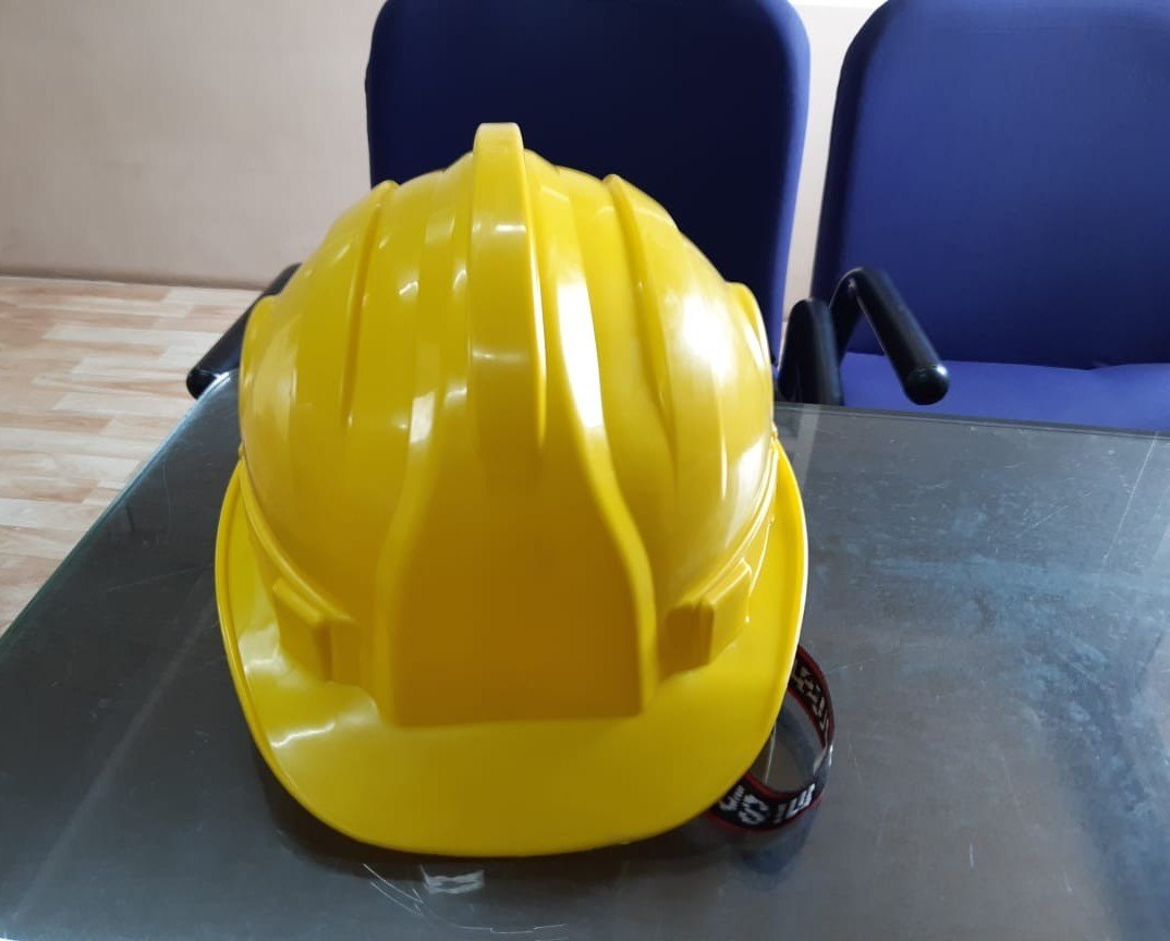 HDPE Yellow Modular Safety Helmets_1