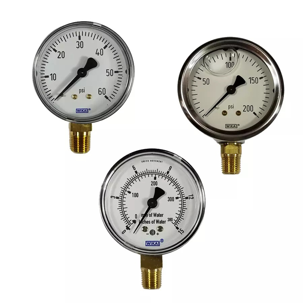 Wika 0-1000 bar Glycerine filled Pressure Gauge 6 in_3