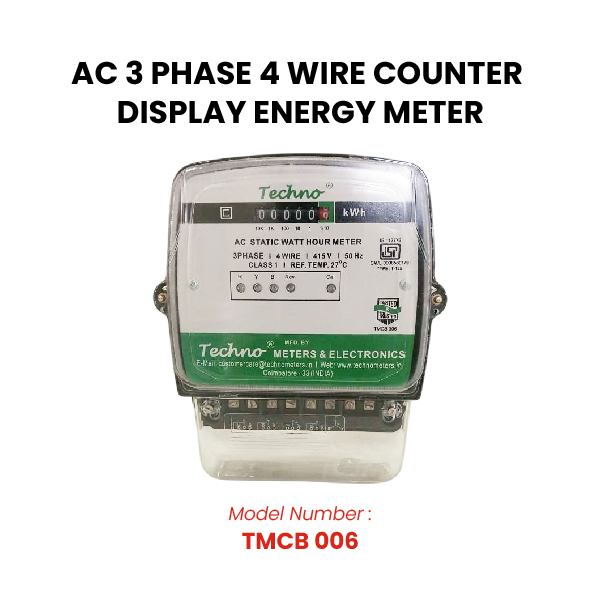 TECHNO TMCB 006 10 - 60 A Three Phase Analog Energy Meters_1