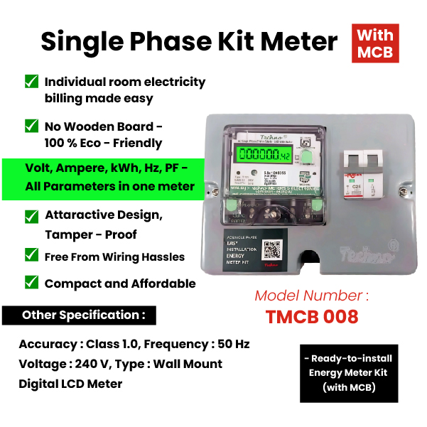 TECHNO TMCB 008 5 - 30 A Single Phase Digital Energy Meters_2