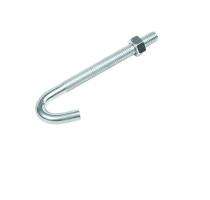 M10 Carbon Steel Foundation Bolts J Shape 200 mm_0