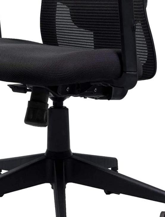 BALAJI Revolving Black 1150 x 640 mm Metal Office Chairs_2