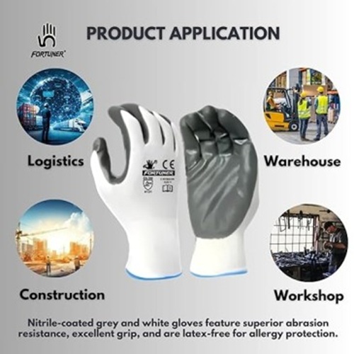 Fortuner Cut Resistant Nylon Safety Gloves L_3