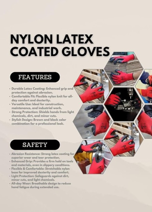 Fortuner Cut Resistant Nylon Safety Gloves L_2