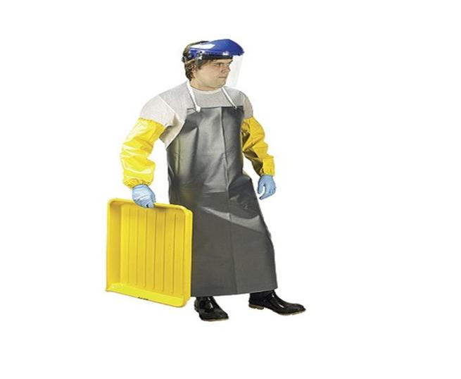 Nitrile 80 gsm Aprons Free Size Silver_1