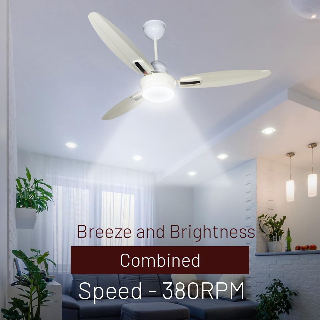 Vitalis Power Regular 1200 mm 3 Blades 72 W White Ceiling Fans_4