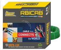 RBICAB 0.75 sqmm FRLS PVC Electric Wire Green 90 m_0