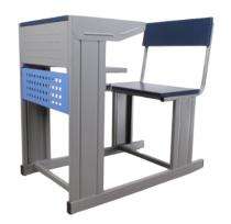 Wooden and Iron 2 Seater Student Bench Desk 1050 x 450 mm_0