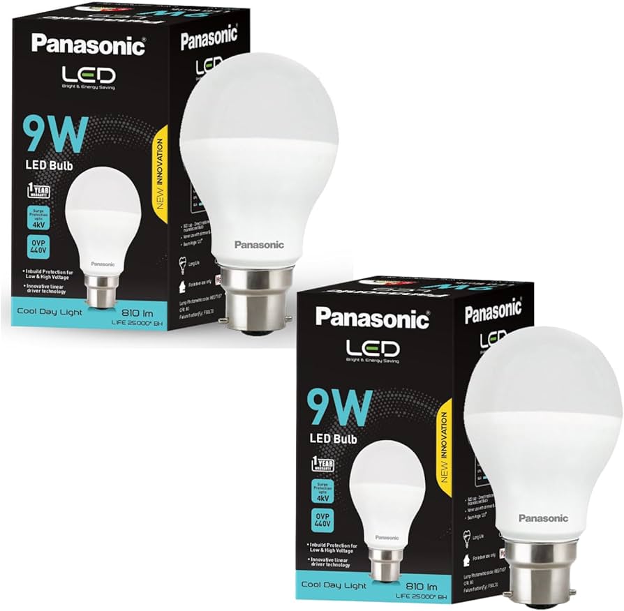 Panasonic 9 W White B22 10 piece 8000 h LED Bulbs_2