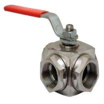 NOVA 3 Way SS Ball Valves 50 mm Screw Class 150_0