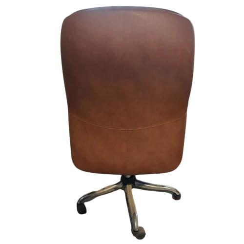 Decent Revolving Chair Brown 985 x 635 x 605 mm Stainless Steel Office Chairs_1