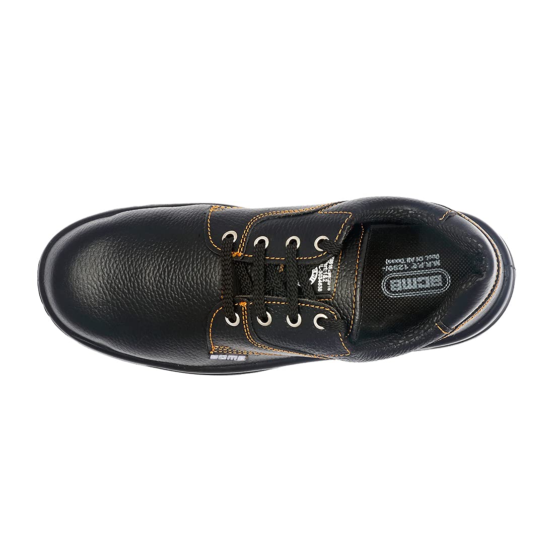 ACME Atom Real Leather Steel Toe Safety Shoes Black_1