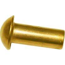Round Head Rivet 4 - 10 mm Brass_0