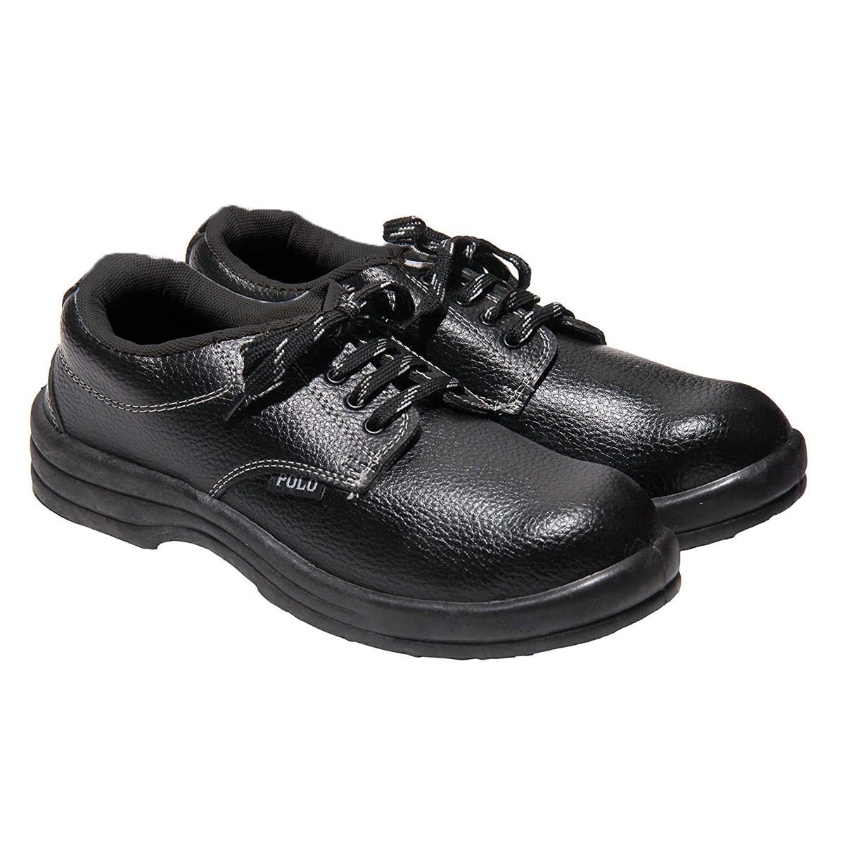 Polo 22Steel PVC Synthetic leather Alloy Steel Toe Safety Shoes Black_1