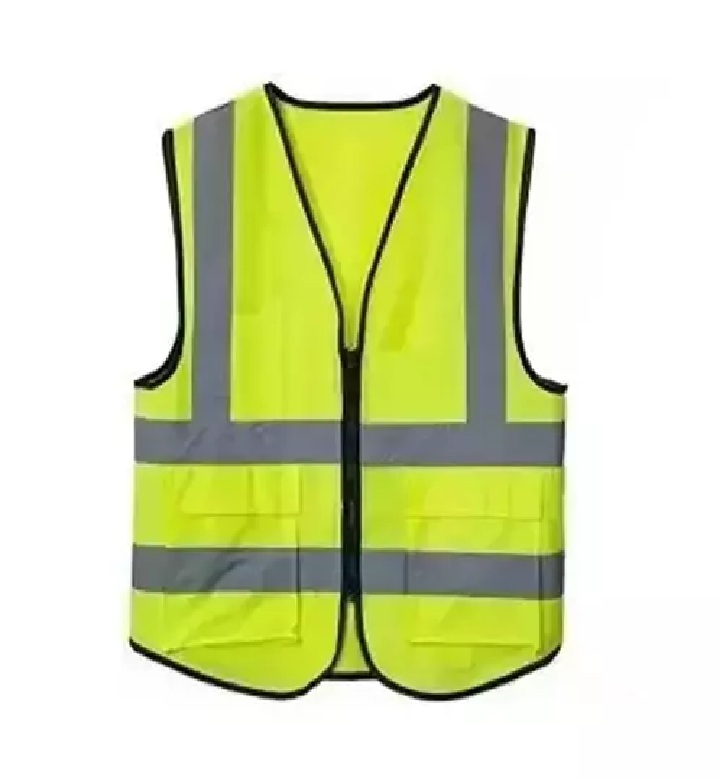 Evion Polyester Safety Jackets Medium 1100 Reflective Green_1