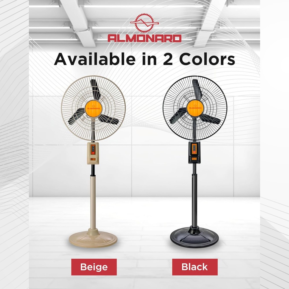 Almonard Mark II 450 mm Ivory Pedestal Fan_3