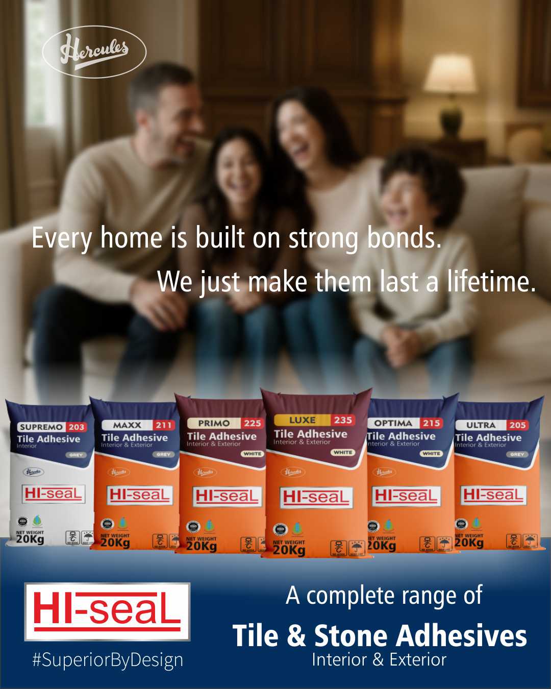 HI-seaL Ultra 205 Polymer Modified Cementitious Tile Adhesive 20 kg_1