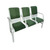 ICONICX 3 Seater Waiting Bench Mild Steel 70 x 26 x 31 inch_0