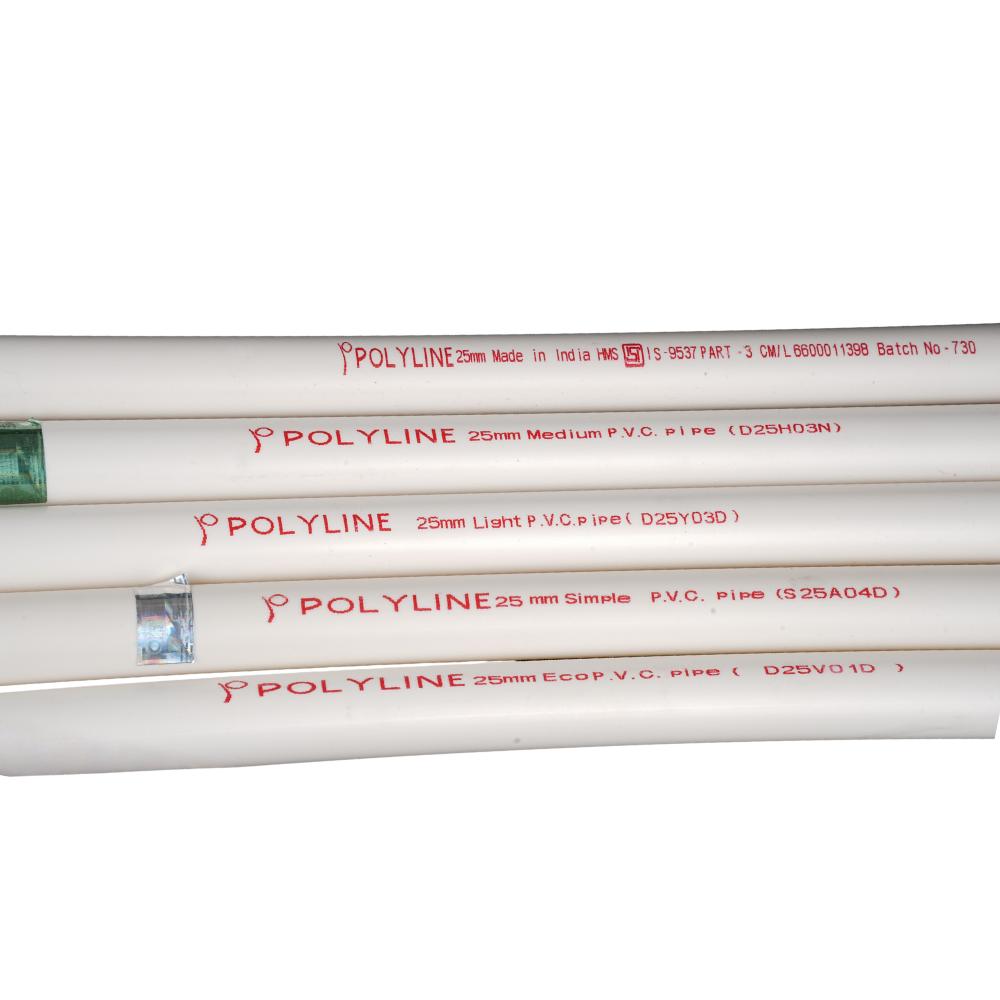 Polyline PVC Rigid Socket Electrical Conduit 25 mm White_1
