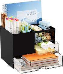 Office Desk Organizer 8 x 5.6 x 6.1 inch Black_0