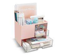 Office Desk Organizer 8 x 5.6 x 6.1 inch Pink_0