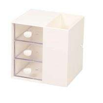 Office Desk Organizer 12 x 10 x 12 cm White_0