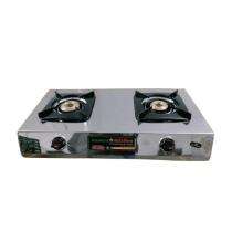 Cron18G 2 Burner Commercial Gas Stove Stainless Steel Silver_0