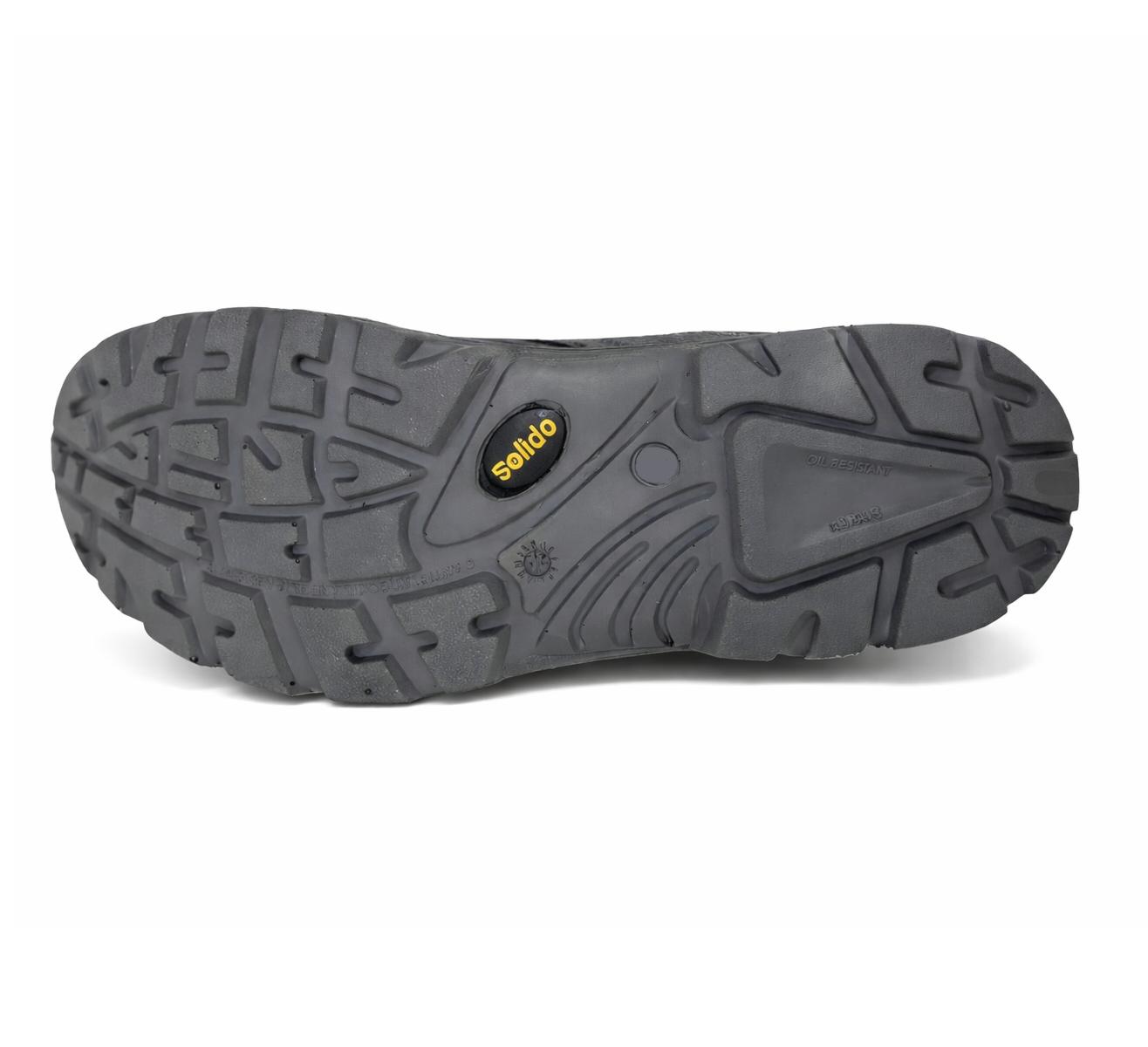 L&T SuFin Brand - Solido Walk SY11 Buff Barton Steel Toe Safety Shoes Black_3