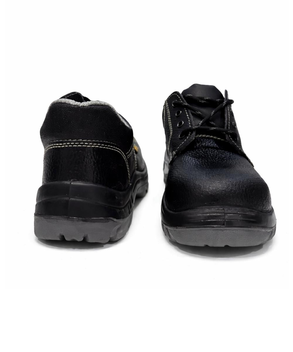 L&T SuFin Brand - Solido Walk SY11 Buff Barton Steel Toe Safety Shoes Black_1