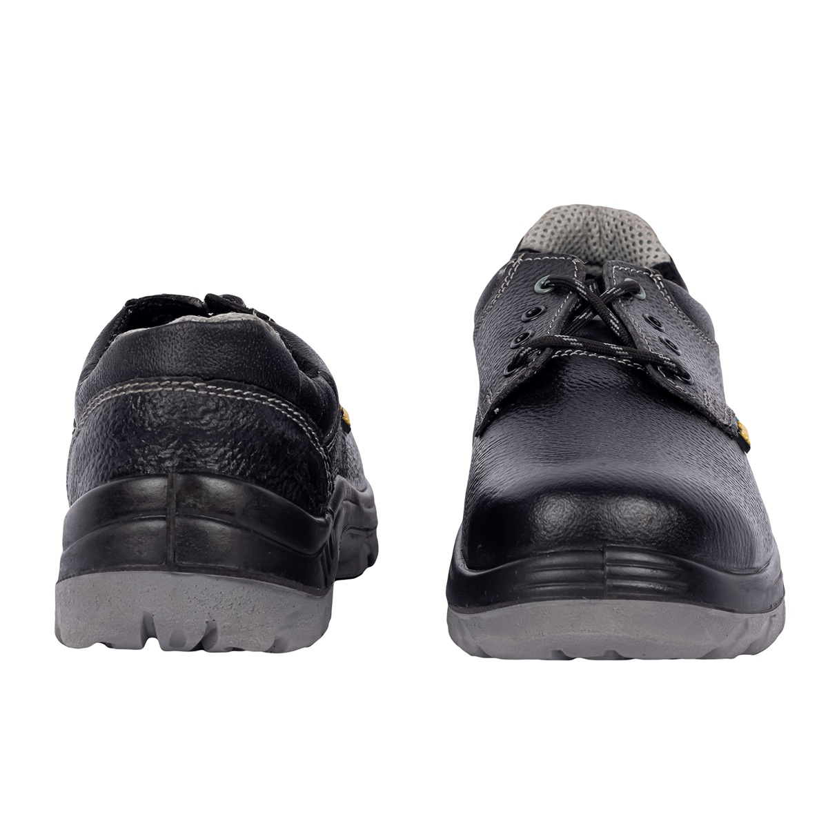 L&T SuFin Brand - Solido Protect+ Low Ankle SY03 Split Barton Print Steel Toe Safety Shoes Black_1