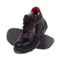 L&T SuFin Brand - Solido Premium High Ankle SY10 Split Barton Print Composite Toe Safety Shoes Black_0