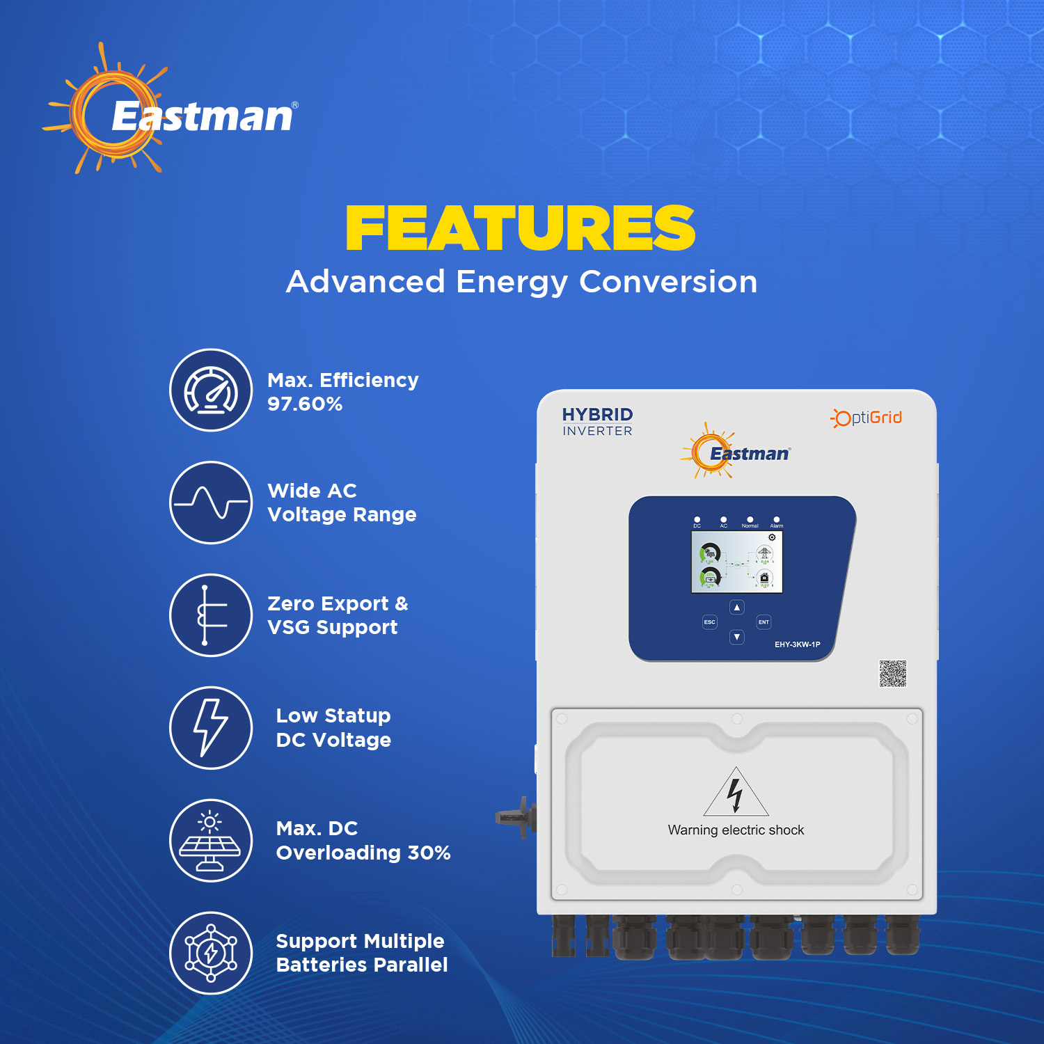 Eastman 3KW-1P 1M Three Phase 3.75 kVA MPPT Hybrid Solar Inverter_2